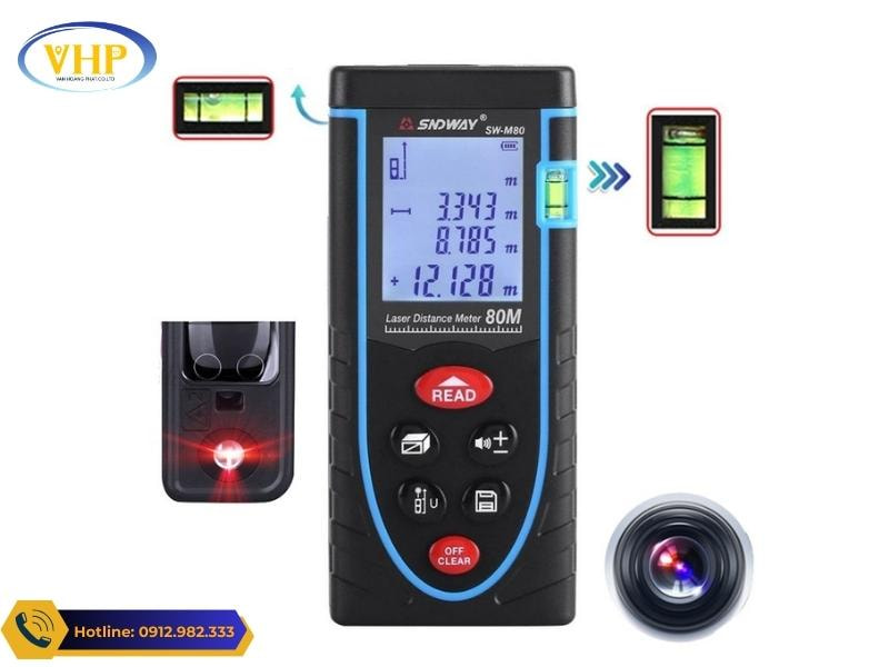 Các chi tiết nổi bật của máy đo laser SNDWAY M80