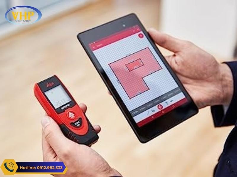 Kết nối máy đo Laser Leica DISTO D1 với máy tính bảng