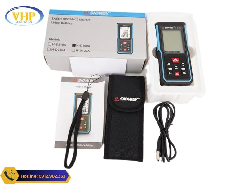 Máy đo khoảng cách laser SNDWAY M100 tại trắc địa Hoàng Phát