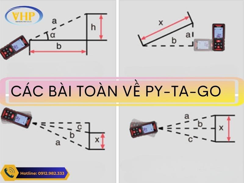 Sử dụng máy Sincon SD-70 đo cạnh tam giác ứng dụng Pythagoras