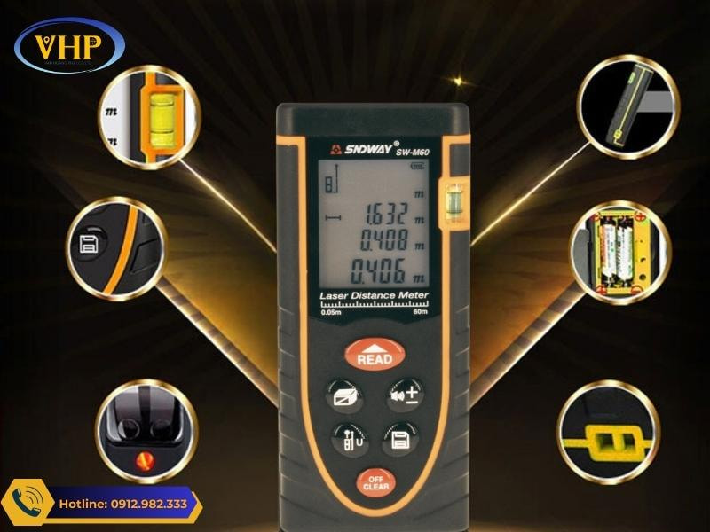 Những chi tiết quan trọng của máy đo SNDWAY M60