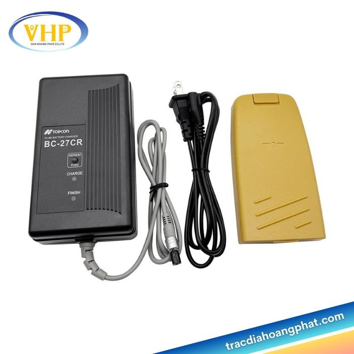 Topcon BC-27CR: Sạc pin đa năng cho máy Topcon GTS và GPT