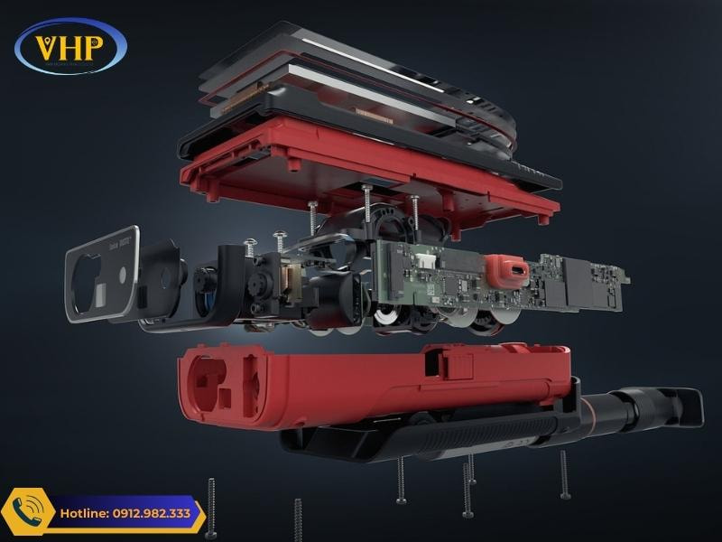 Chi tiết linh kiện của thước đo Laser Leica DISTO S910