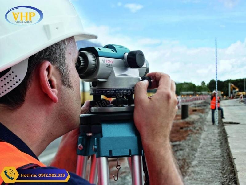 Cách đo Máy thủy bình Bosch GOL 26 D