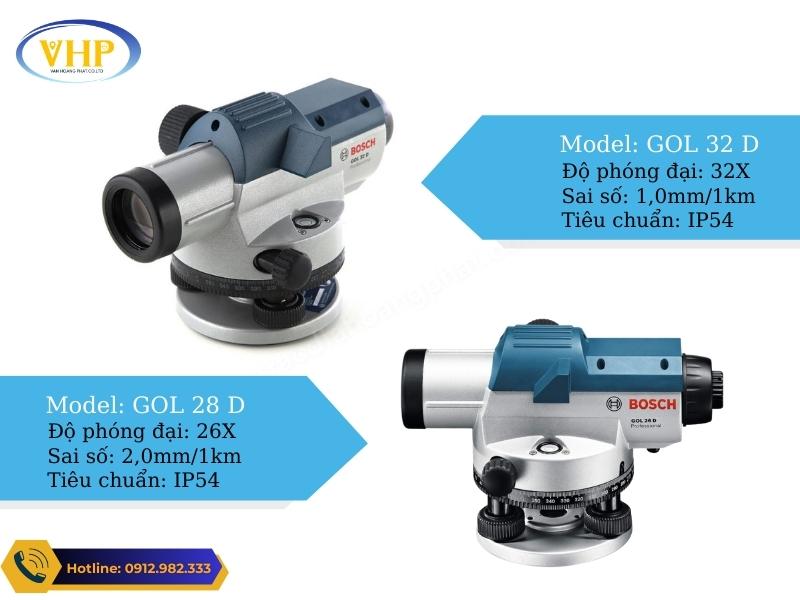 So sánh cấu hình giữa máy GOL 32 D và GOL 26 D