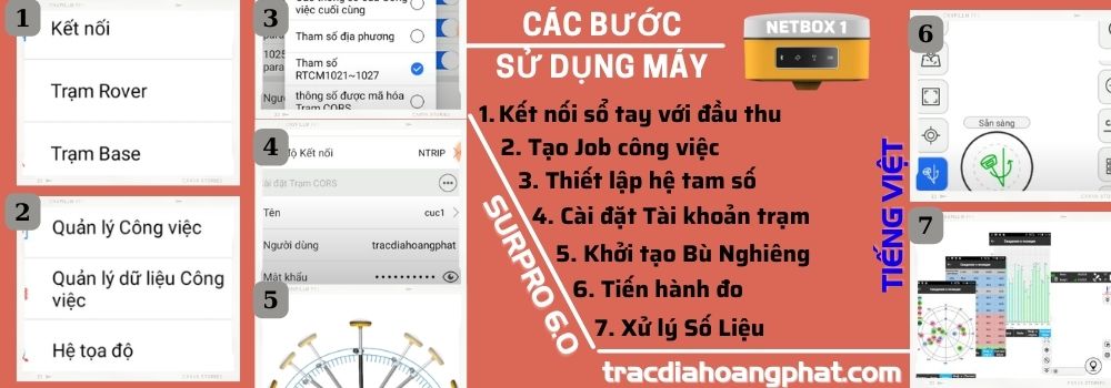Hướng dẫn sử dụng máy RTK netbox1 imu