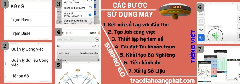 Hướng dẫn sử dụng RTK Alpha-Geo L600 IMU 2022