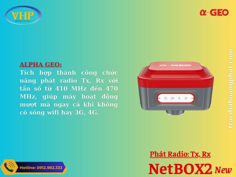 Máy GNSS RTK NETBOX 2 NEW Phát Radio