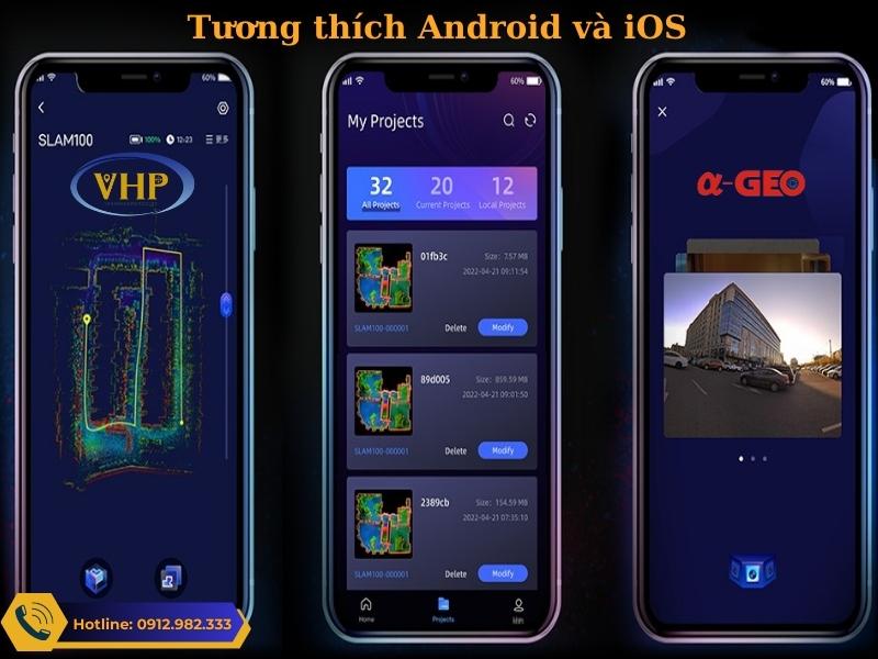 MÁY SCAN 3D SLAM100 Tương Thích trên cả iOS và Android