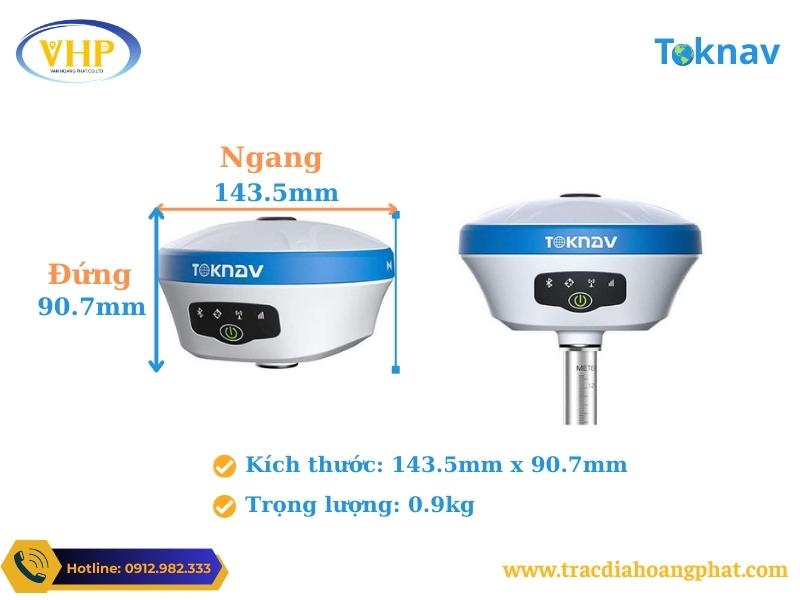 Kích Thước Của Máy GPS RTK TOKNAV T20