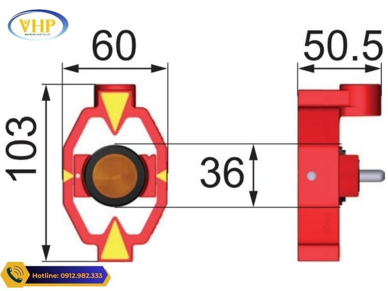 Kích thước thực tế của gương mini Leica