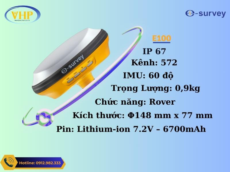 Thông Số Kỹ Thuật Của Máy GPS RTK ESurvey E100