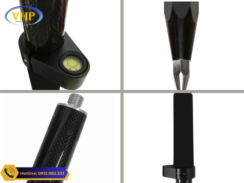 Ưu điểm sào cacbon 4 đốt GNSS RTK