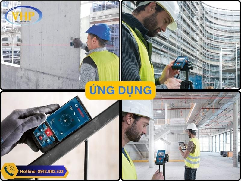 Sử dụng máy đo laser Bosch GLM 100-25C ngoài thực tế