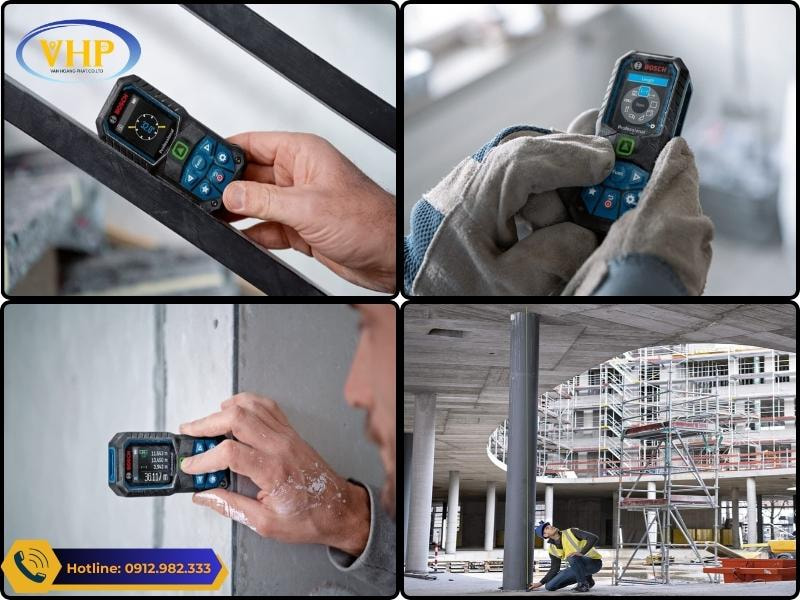 Sử dụng thước đo Laser Bosch GLM 50-27CG ngoài thực tế