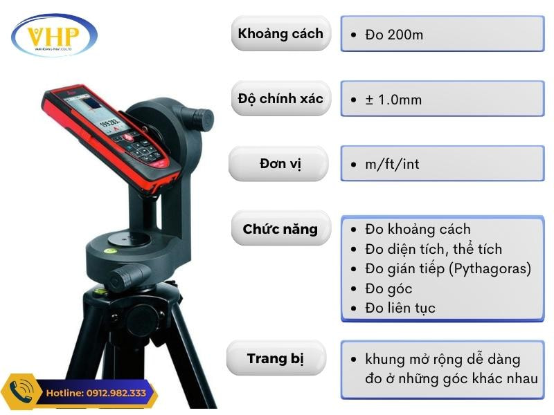 Tính năng nổi bật của máy đo Laser Leica DISTO D810