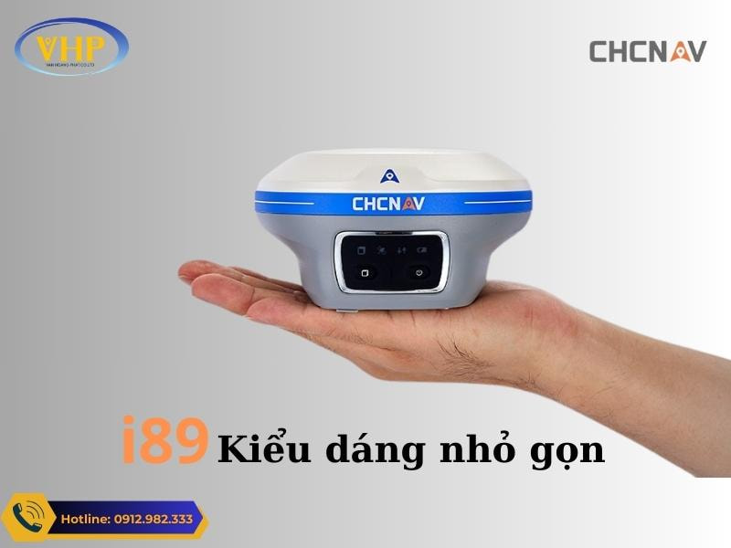 Máy GPS RTK CHC I89 được thiết kế chắc chắn với chất liệu Magie bền và nhẹ.