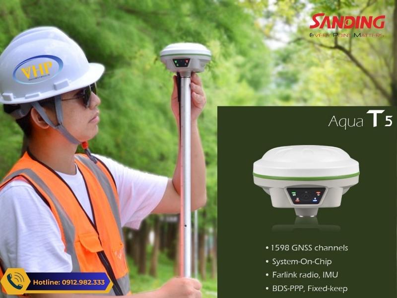 Máy GPS RTK SANDING AQUA T5