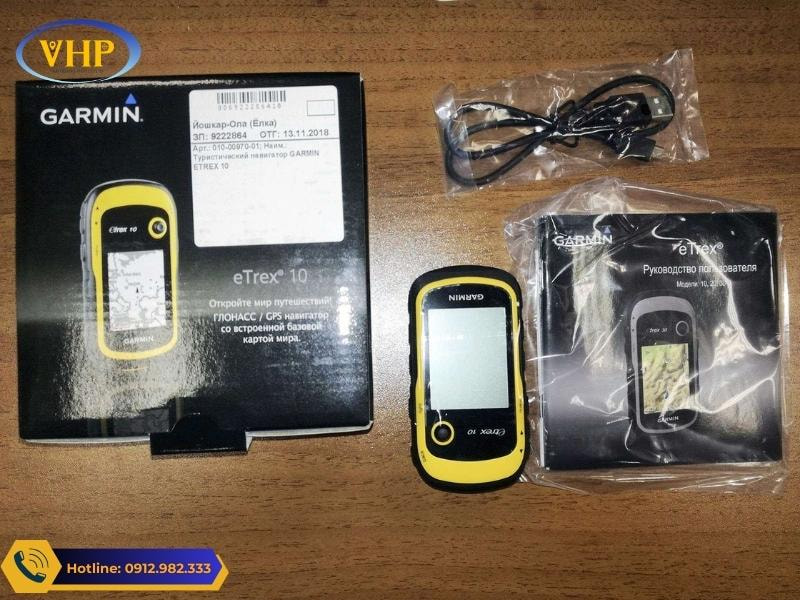 Trọn bộ Máy định vị GPS cầm tay Garmin eTrex 10