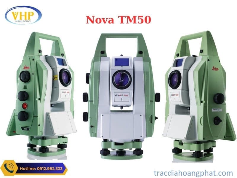 Kiểu dáng thiết kế máy toàn đạc Leica TM50