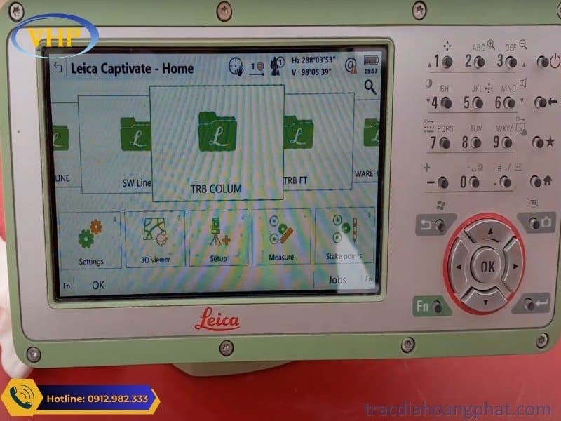 Phần mềm Leica Captivate của Máy toàn đạc điện tử Leica TS10