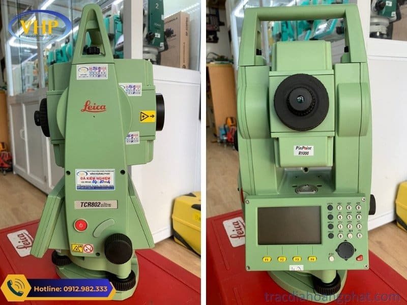 Thiết kế bền đẹp với chất lượng ống kính sáng, kết quả đo luôn ổn định của máy toàn đạc Leica TPS800