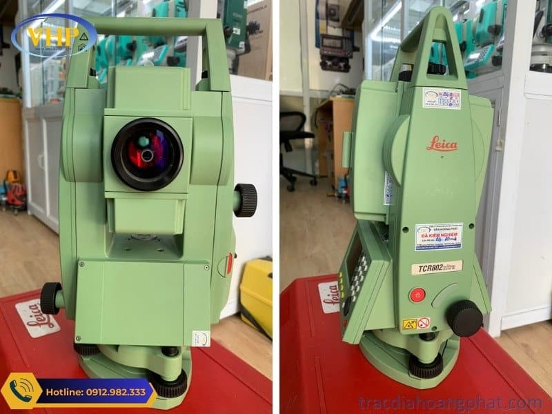 Máy Leica TPS800 Series được dùng để đo thi công