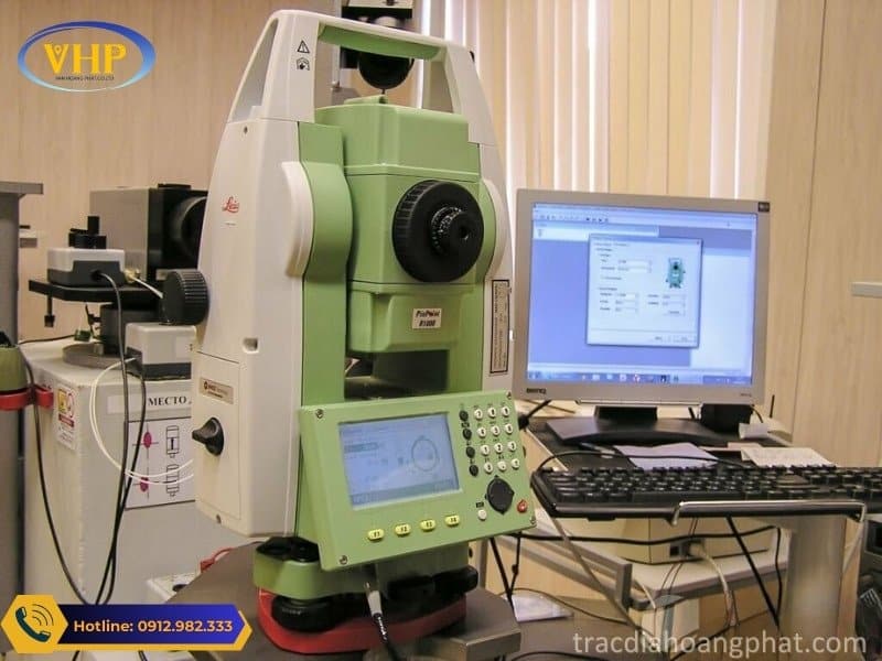 Một quy trình truyền trut xử lý số liệu trên máy Leica TS06 Plus