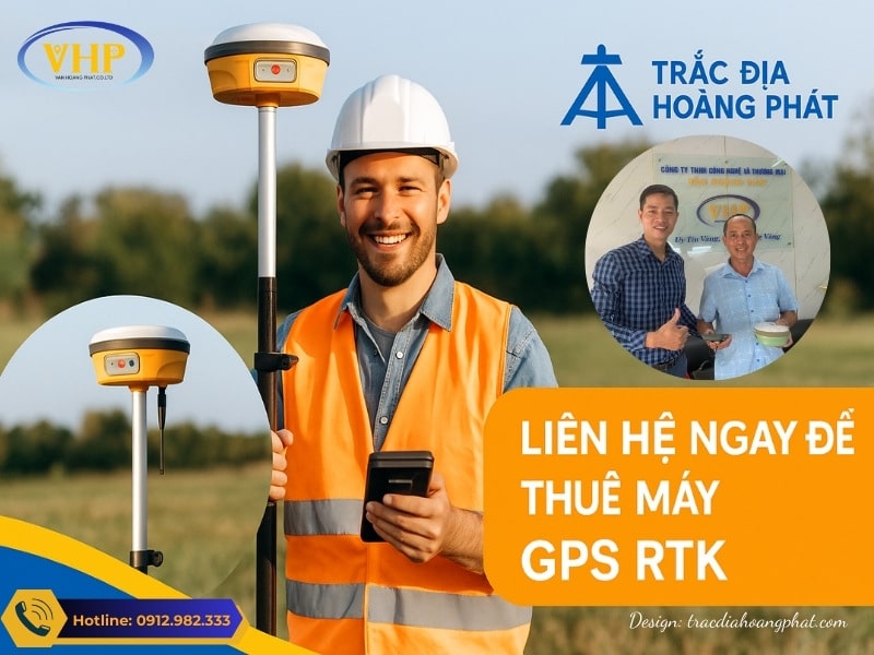 Cách Để Thuê Máy GPS RTK (Máy Atykey) Tại Trắc Địa Hoàng Phát