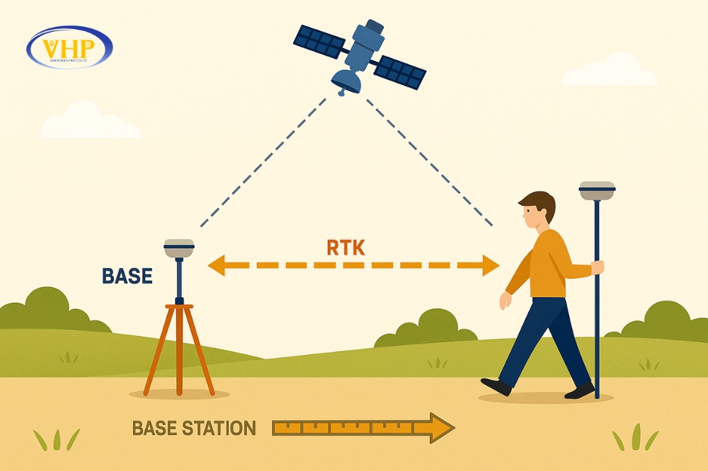Ứng dụng đo động máy RTK