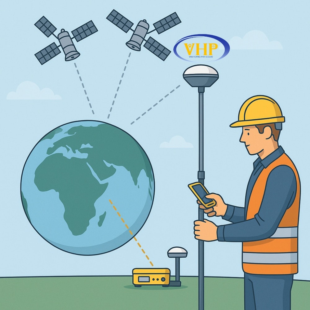 Vai trò của máy GPS RTK trong xác định kinh độ – vĩ độ