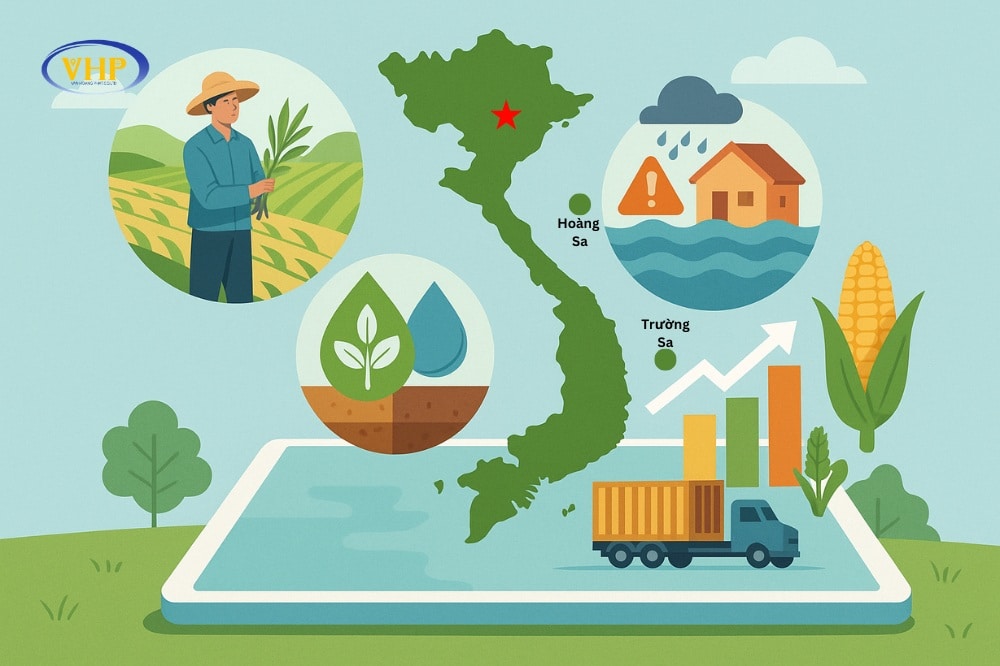 Bản đồ nông nghiệp Việt Nam đóng vai trò quan trọng trong việc phát triển nông nghiệp