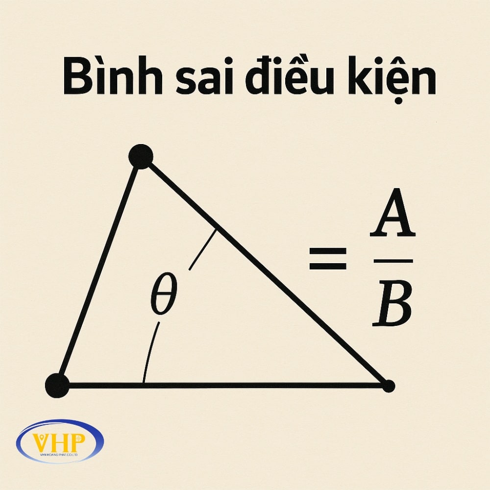 Phương pháp bình sai điều kiện dựa trên các phương trình hình học và tính trực quan của phép đo