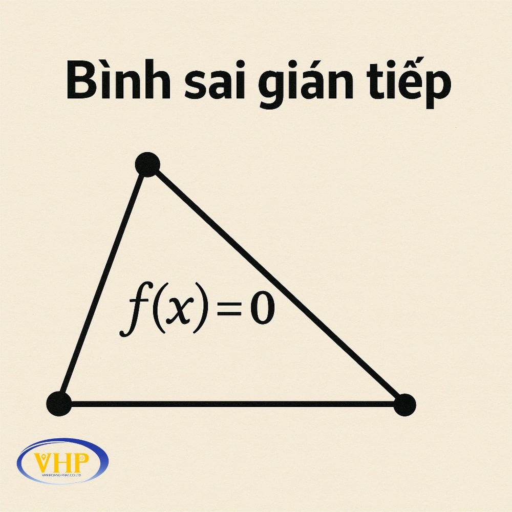 Phương pháp bình sai gián tiếp với các ẩn số tọa độ hoặc độ cao trong hệ phương trình sai số