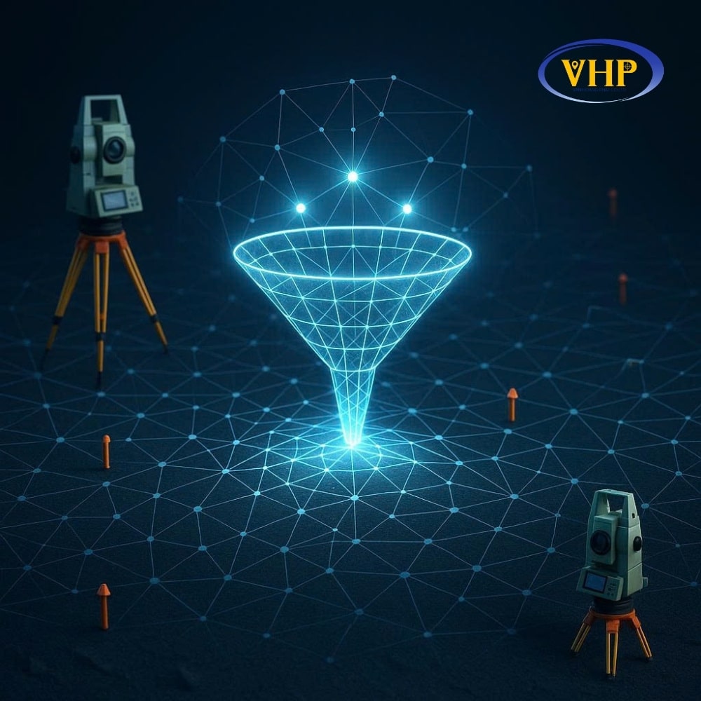 Vai trò của bình sai trong việc loại bỏ sai số và nâng cao độ chính xác trong đo đạc địa hình