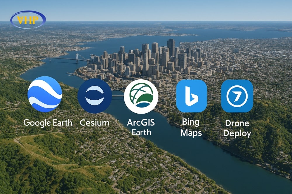 Các nền tảng bản đồ vệ tinh 3D phổ biến