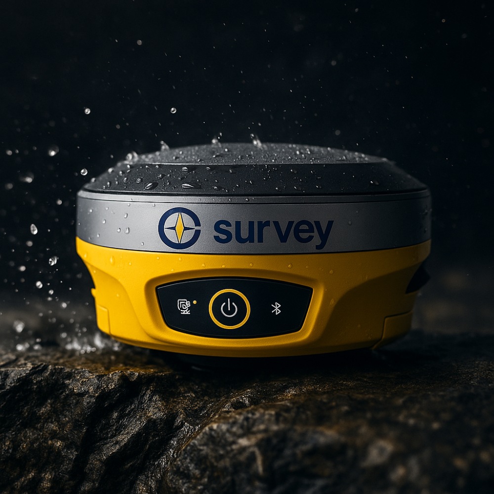 Máy GPS RTK thiết kế bền bỉ, chống bụi nước IP67, chịu va đập tốt