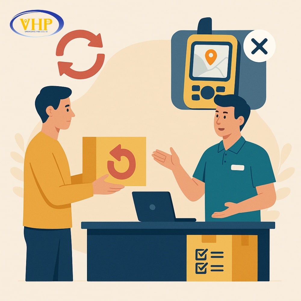 Chính sách đổi trả hàng tại Trắc địa Hoàng Phát