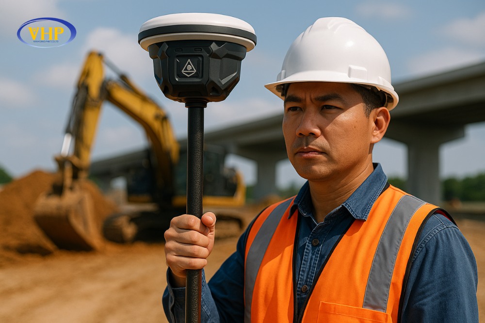 máy GPS 2 tần số RTK được cung cấp bởi Trắc địa Hoàng Phát